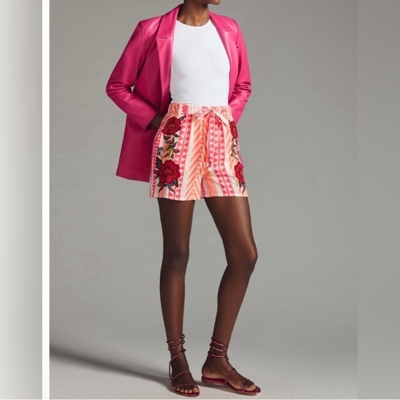 Farm Rio Printed Drawstring Tribal Shorts - Picture 3 of 12